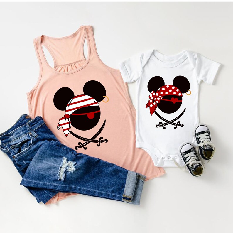 Disney Pirates of Caribbean Shirt, Mickey Minnie Pirates Shirt, Disney Cruise Shirt, Disney Family Matching Shirt, Disneyland Trip Sweat image 2