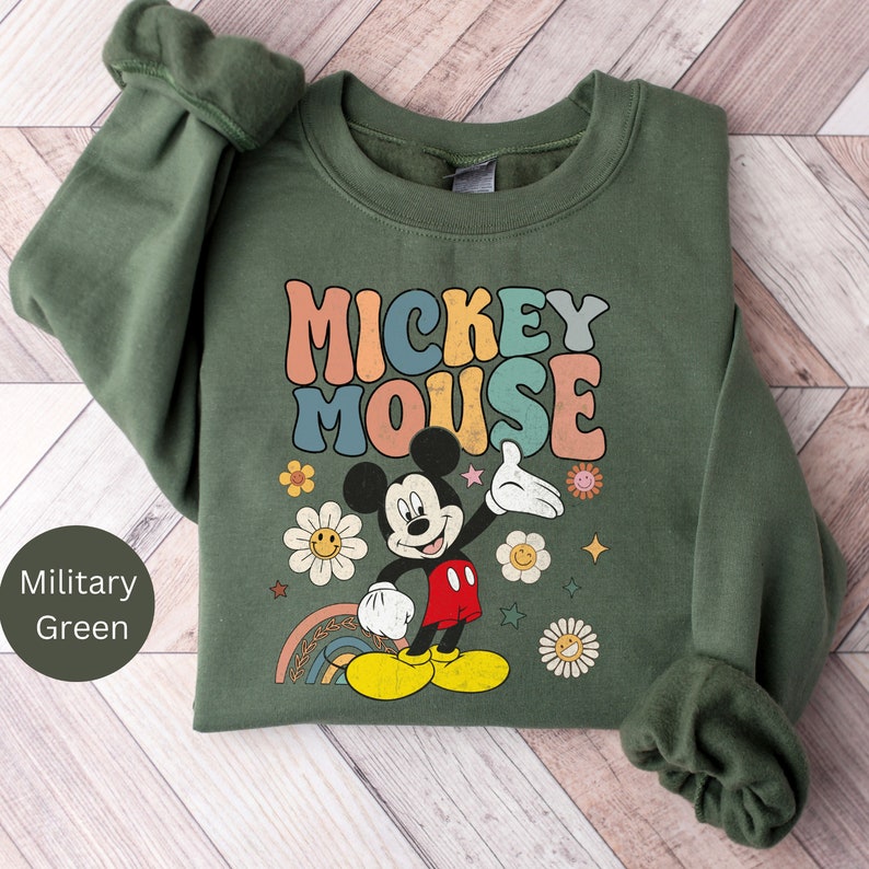 Retro Mickey Mouse Shirt, Vintage Mickey Shirt, Disney Vacation Tee, Disneyland Mickey Shirt, Magic Kingdom Shirt, Disney Family Trip Shirt image 3