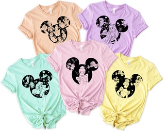 Disney Princesses Shirts, Princess Belle Shirt, Princess Rapunzel Shirt, Princess Birthday Trip, Disney Vintage Shirt, Disneyland Sweatshirt