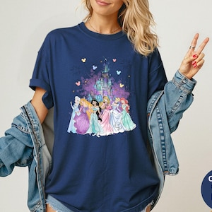 Comfort Colors® Retro Princess Shirt, Disneyworld Princess Shirt, Disney Princess Shirt, Disneyland Girls Trip Shirt, Princess Castle Tee Bild 8
