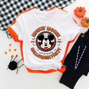 Disney Halloween All Characters Shirts, Mickey And Friends Halloween Shirt, Halloween Party Shirt, Halloween Family Sweatshirt image 2