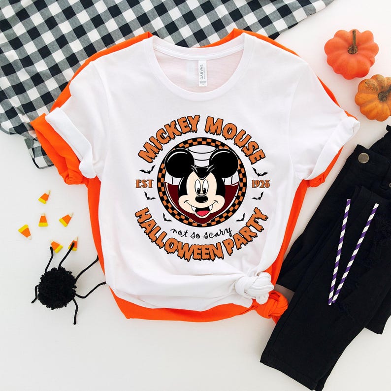 Disney Halloween All Characters Shirts, Mickey And Friends Halloween Shirt, Halloween Party Shirt, Halloween Family Sweatshirt image 2