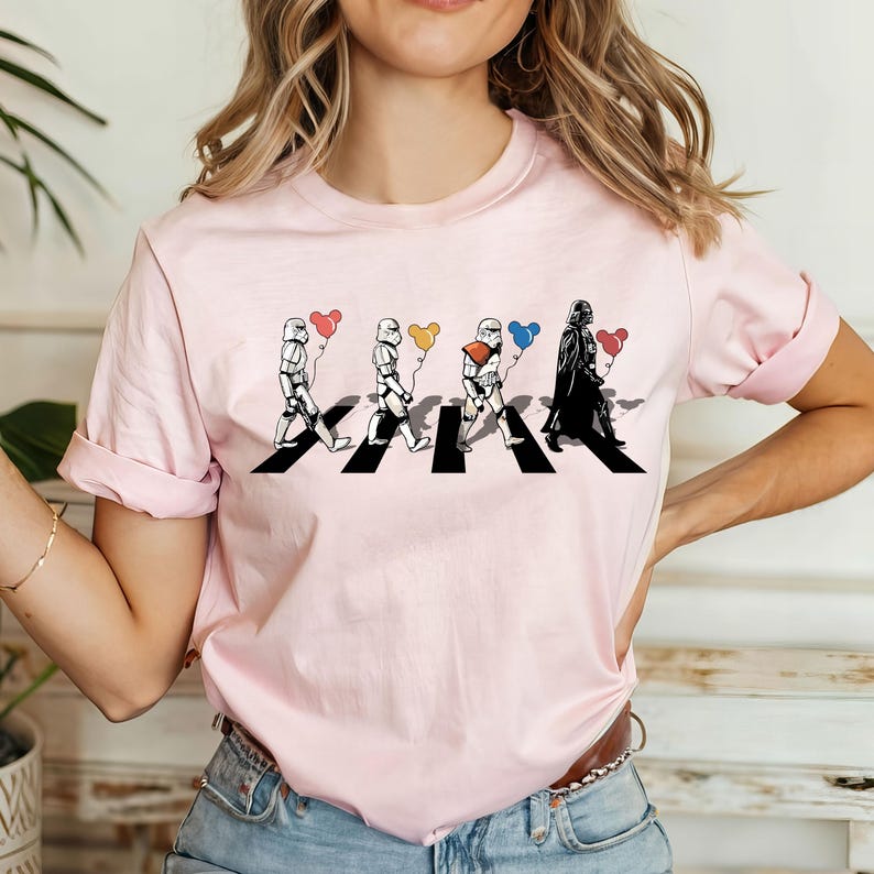 Vintage Disney Star Wars Shirts, Star Wars Disney Sweatshirt, Star Wars Characters Shirt, Star Wars Mickey T-Shirt, Disneyworld Shirt bild 3
