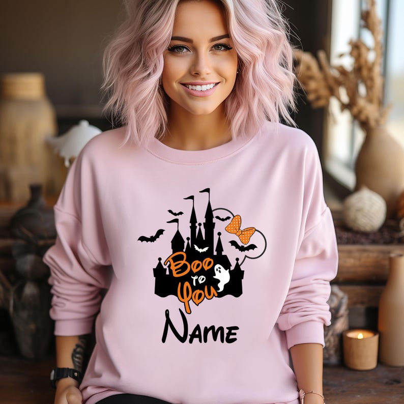 Boo To You Shirt, Custom Disney Halloween Family Matching Shirt, Halloween Party Shirt, Halloween Mickey And Minnie Shirt, Halloween Gift bild 5
