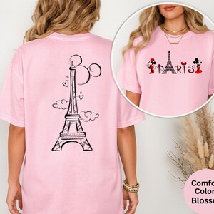 Comfort Colors® Disney Paris Shirt, Mickey Minnie Eiffel Shirt, Disneyland Paris Vacation Shirt, Disney Matching Paris Family Trip T-Shirt image 6