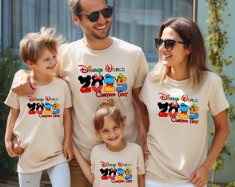 Disney Trip 2025 T-Shirt, Custom Name Disney Shirts, Disneyland Vacation 2025 Tee, Disney Family Trip Tees, Disney Matching Shirts