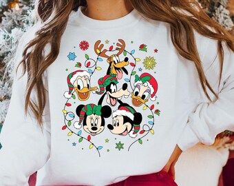 Mickey And Friends Christmas Sweatshirt, Disneyland Christmas Shirt, Disney Family Christmas Sweatshirt, Mickey's Very Merry Christmas Shirt
