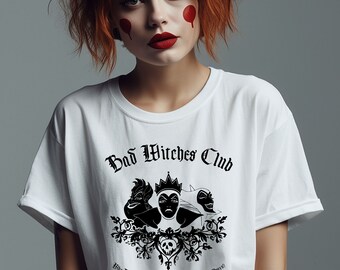 Camiseta de villanos de Disney, camiseta clásica del Club de las Brujas Malvadas, camiseta de villanos malvados, camiseta de pandilla de villanos, camiseta de Halloween, camiseta unisex de Halloween