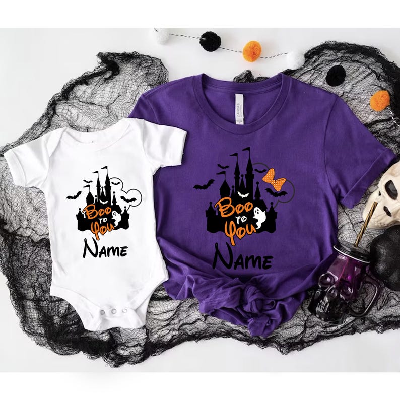Boo To You Shirt, Custom Disney Halloween Family Matching Shirt, Halloween Party Shirt, Halloween Mickey And Minnie Shirt, Halloween Gift bild 3