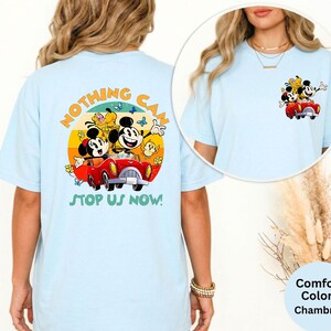 Comfort Colors® Disney Mickey & Minnie Nothing Can Stop Us Now Shirt, Runaway Railway Shirt, Magic Kingdom, Disneyland Family Vacation Gift imagem 7