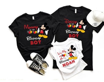 Camiseta familiar de cumpleaños de Mickey, camiseta familiar de cumpleaños de Disney, camiseta familiar de cumpleaños a juego, camiseta familiar de cumpleaños de Disney, camiseta de cumpleañero