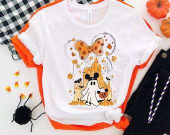 Minnie Mouse Ghost Shirt, Halloween Mouse Ghost Shirt, Mickey Halloween T-Shirt, Disneyland Halloween Castle Shirt, Mickey's Party Shirt
