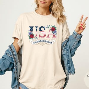 Comfort Colors® Mickey Mouse USA Flag Shirt, America T-Shirt, Disney Custom 4th of July Shirt, USA 250th Anniversary Shirt, Independence Day image 11