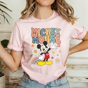 Retro Mickey Mouse Shirt, Vintage Mickey Shirt, Disney Vacation Tee, Disneyland Mickey Shirt, Magic Kingdom Shirt, Disney Family Trip Shirt image 5