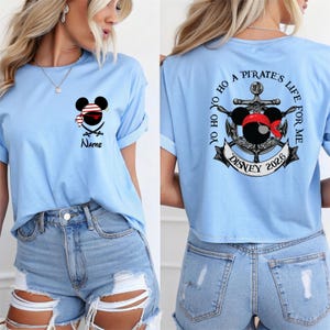 Disney Pirate Cruise Shirt, Custom Family Cruise Shirt, Mickey and Minnie Mouse Pirate Shirt, Personalized Pirates Shirts, Disney Pirate Tee Bild 6