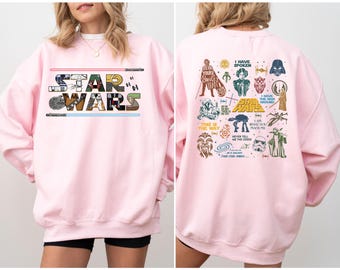 Retro Star Wars Shirt, Disney Star Wars Sweatshirt, Star Wars Characters Shirt, Disney Trip Shirts, Disneyland Vacation Tee, Star Wars Gift