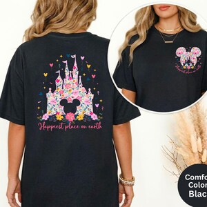 Comfort Colors® Happiest Place on Earth Shirt, Magic Kingdom Shirt, Mickey Ears Magical Castle Shirt, Disney World Trip, Disney Castle Tee image 10