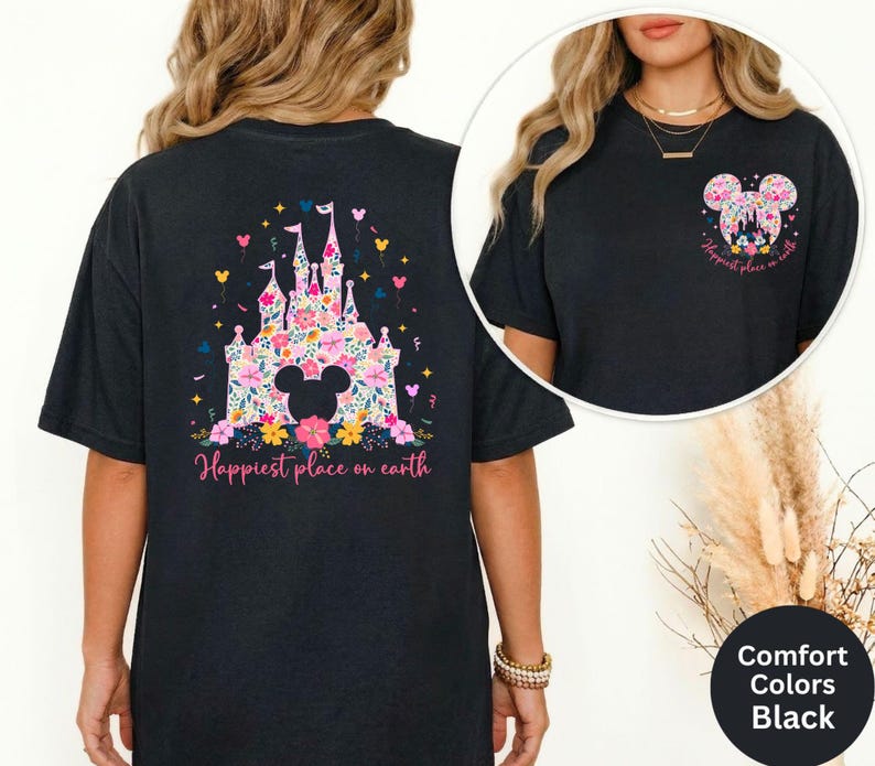 Comfort Colors® Happiest Place on Earth Shirt, Magic Kingdom Shirt, Mickey Ears Magical Castle Shirt, Disney World Trip, Disney Castle Tee image 10