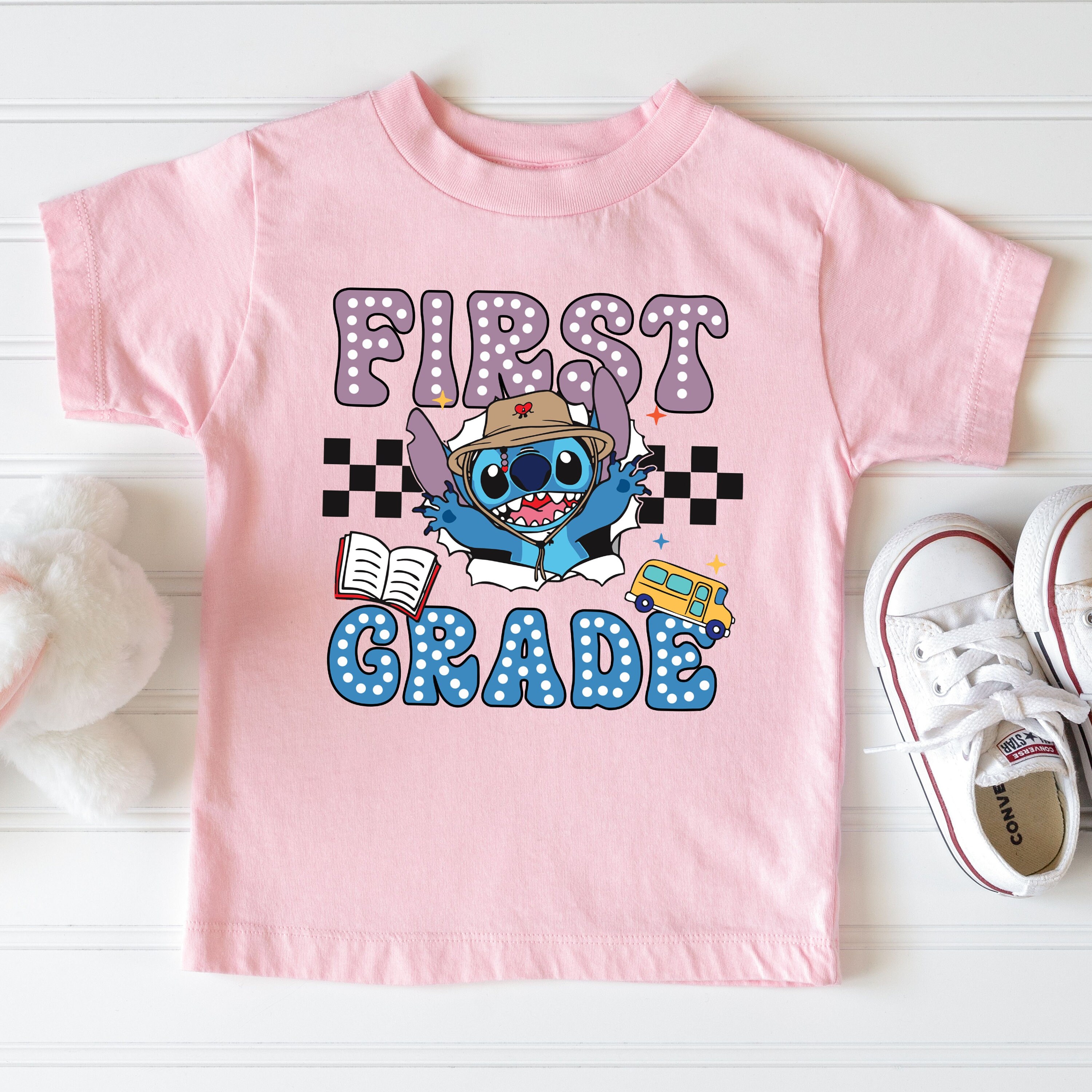 First Grade Shirt, Stitch 1st Grade T-shirt, First Day of School