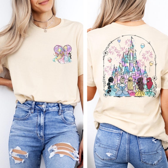 Disney Princess Castle Shirt, Disneyland Castle Best Friends Gift, WDW Girls Trip Shirts, Disney World Vacation Sweatshirt, Gift For Girls