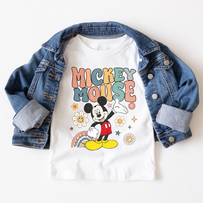 Retro Mickey Mouse Shirt, Vintage Mickey Shirt, Disney Vacation Tee, Disneyland Mickey Shirt, Magic Kingdom Shirt, Disney Family Trip Shirt image 4
