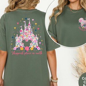 Comfort Colors® Happiest Place on Earth Shirt, Magic Kingdom Shirt, Mickey Ears Magical Castle Shirt, Disney World Trip, Disney Castle Tee image 5