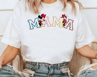 Disney Mama Shirt, Minnie Mom Shirt, Disney Mom Sweatshirt, Happy Mother’s Day Shirt, Gift For Mom, Disney Trip Shirt, Mama Mouse T-Shirt