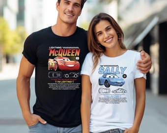 Cars Matching Shirt, Disney Cars T-shirt, Disney Couple Shirts, Mc Queen and Sally Couple T-shirt, Cars Movie T-shirt Gift, McQueen Sweater