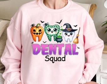 Halloween Dental Squad Shirt, Dental Pumpkin Shirt, Dental Halloween Shirt, Halloween Teeth Shirt,  Dental Boo Sweatshirt, Dentist Shirt