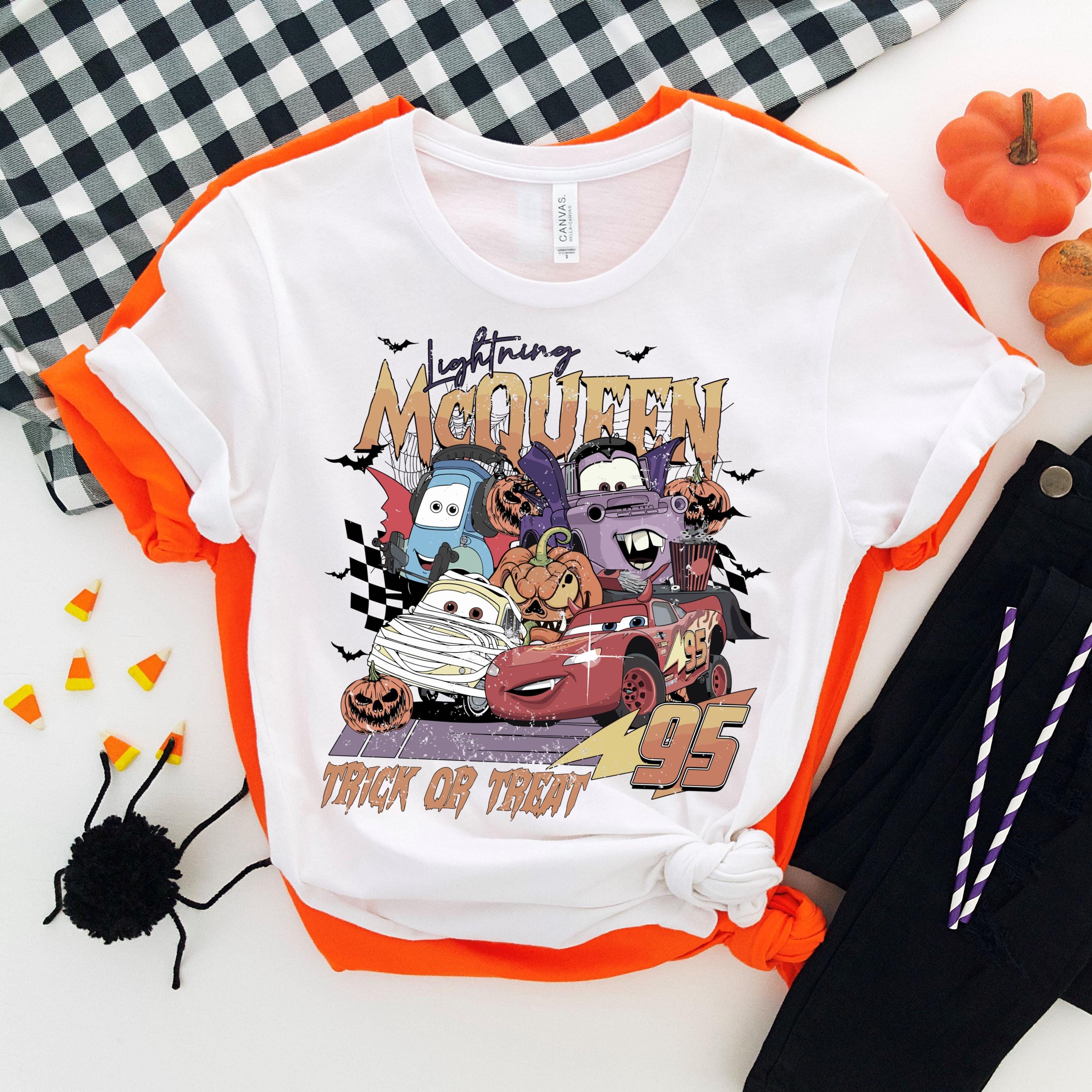 Vintage Disney Cars Halloween Shirt, Cars Trick or Treat Shirt,