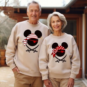 Disney Pirates of Caribbean Shirt, Mickey Minnie Pirates Shirt, Disney Cruise Shirt, Disney Family Matching Shirt, Disneyland Trip Sweat image 5