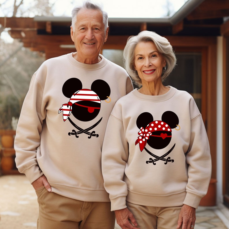 Disney Pirates of Caribbean Shirt, Mickey Minnie Pirates Shirt, Disney Cruise Shirt, Disney Family Matching Shirt, Disneyland Trip Sweat image 5