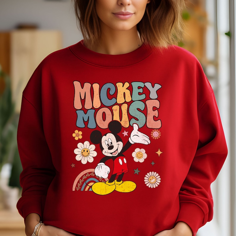 Retro Mickey Mouse Shirt, Vintage Mickey Shirt, Disney Vacation Tee, Disneyland Mickey Shirt, Magic Kingdom Shirt, Disney Family Trip Shirt image 1