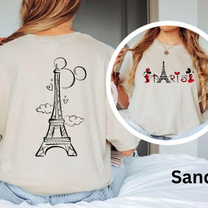 Disney Paris Shirt, Mickey Minnie Eiffel Shirt, Disneyland Paris Vacation Hoodie, Family Matching Paris Shirt, Disney Family Trip SweatShirt Bild 12