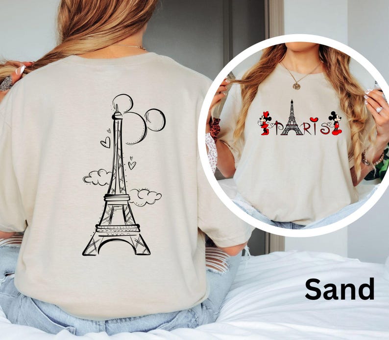 Disney Paris Shirt, Mickey Minnie Eiffel Shirt, Disneyland Paris Vacation Hoodie, Family Matching Paris Shirt, Disney Family Trip SweatShirt Bild 12