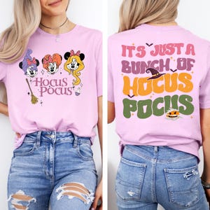 Disney Halloween Sweatshirt, Minnie And Daisy Halloween Shirt, Disney Witch Movie Sweatshirt, Disneyland Halloween Party Shirt, Family Gift image 6