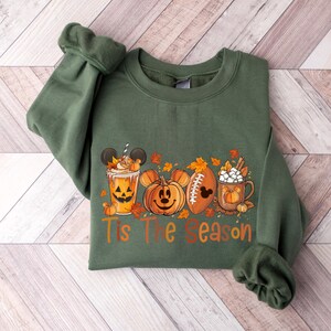 Tis The Season Disney Sweater, Disney Fall Shirt, Fall T-Shirt, Disney Pumpkin Shirt, Mickey Autumn Sweatshirt, Pumpkin Season Shirt Bild 3