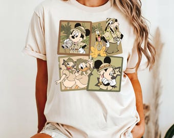 Mickey and Friends Safari Shirts, Disney Animal Kingdom T-Shirt, Mickey Safari Sweatshirt, Family Safari Shirt, Disney Park Trip Shirt