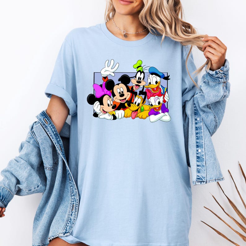 Mickey And Friends Shirt, Disney Mickey Mouse Sweatshirt, Matching Disney Trip T-Shirt, Disneyworld Family Trip Shirt, Disney Characters Tee image 4