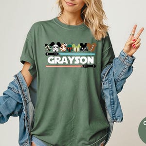 Comfort Colors® Star Wars Mickey Ears Family Shirt, Custom Family Matching Tees, Star Wars Family Trip T-Shirt, Disney Star Wars Shirt image 9