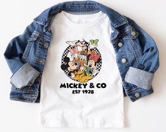Mickey And Co Est 1928 Shirt, Mickey And Minnie Shirt, Disney Characters T-Shirt, Mickey Mouse And Friends Shirt, Disneyland Family Trip Tee