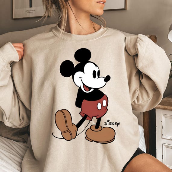 Disney Classic Mickey Mouse Pose Sweatshirt, Disneyland Holiday Vacation Shirt, Disney Retro T-Shirt, Disney Trip Shirt, Magic Kingdom Shirt