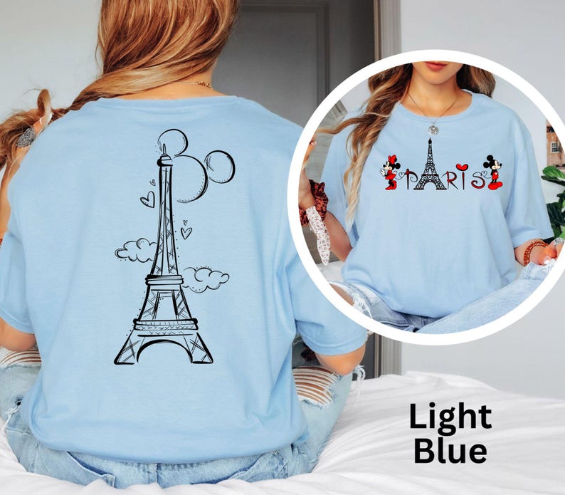 Disney Paris Shirt, Mickey Minnie Eiffel Shirt, Disneyland Paris Vacation Hoodie, Family Matching Paris Shirt, Disney Family Trip SweatShirt Bild 15