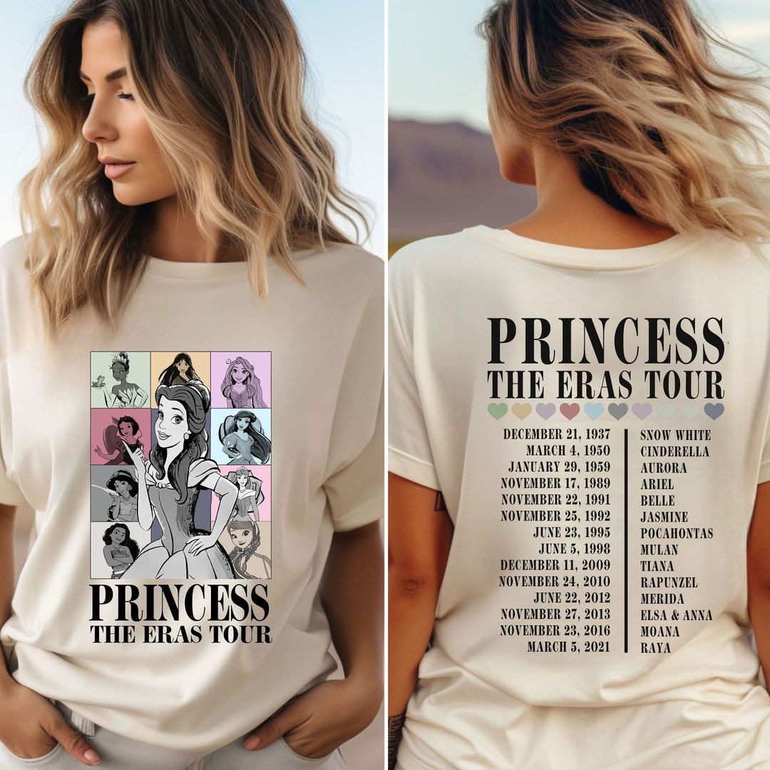 Disney Princess Shirt, Princess Characters Sweatshirt, Girl's Trip ...