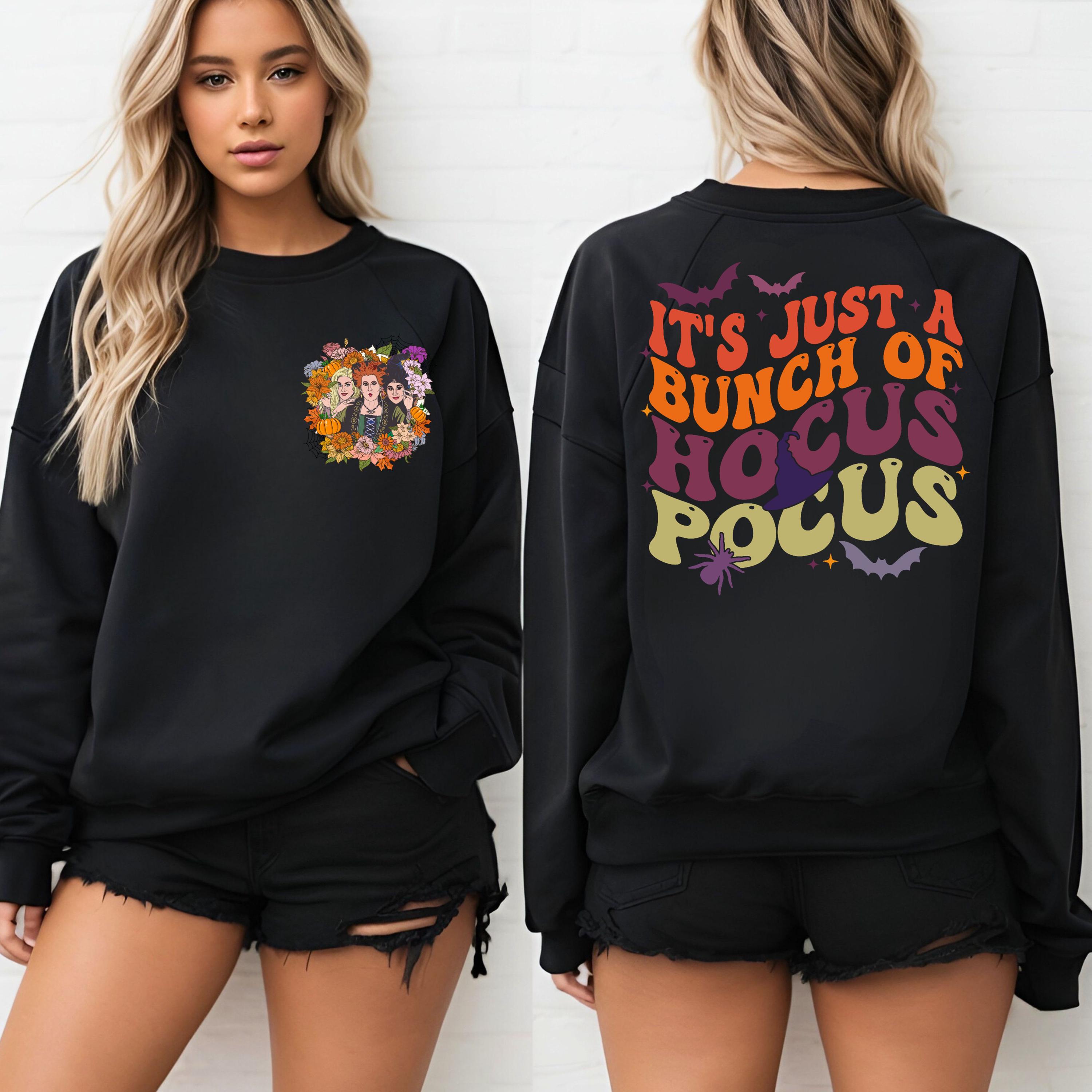 It's Just A Bunch Of Hocus Pocus T-Shirt, Hocus Pocus Shirt, Halloween Women Shirt, Halloween Gift, Halloween Witches Sweatshirt, Party Tee