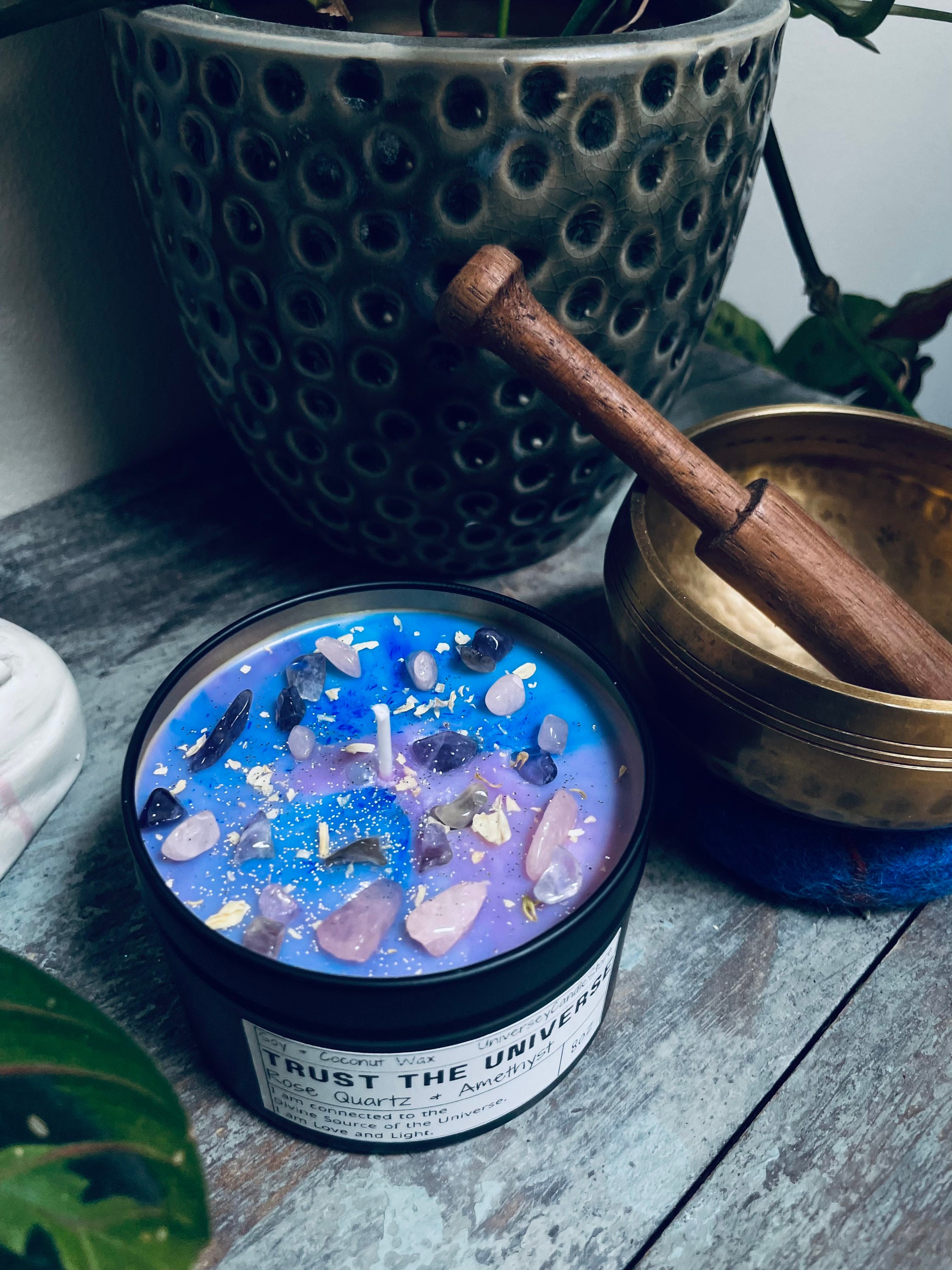 TRUST THE UNIVERSE Manifestation Candle Magic Gift Spiritual Etsy