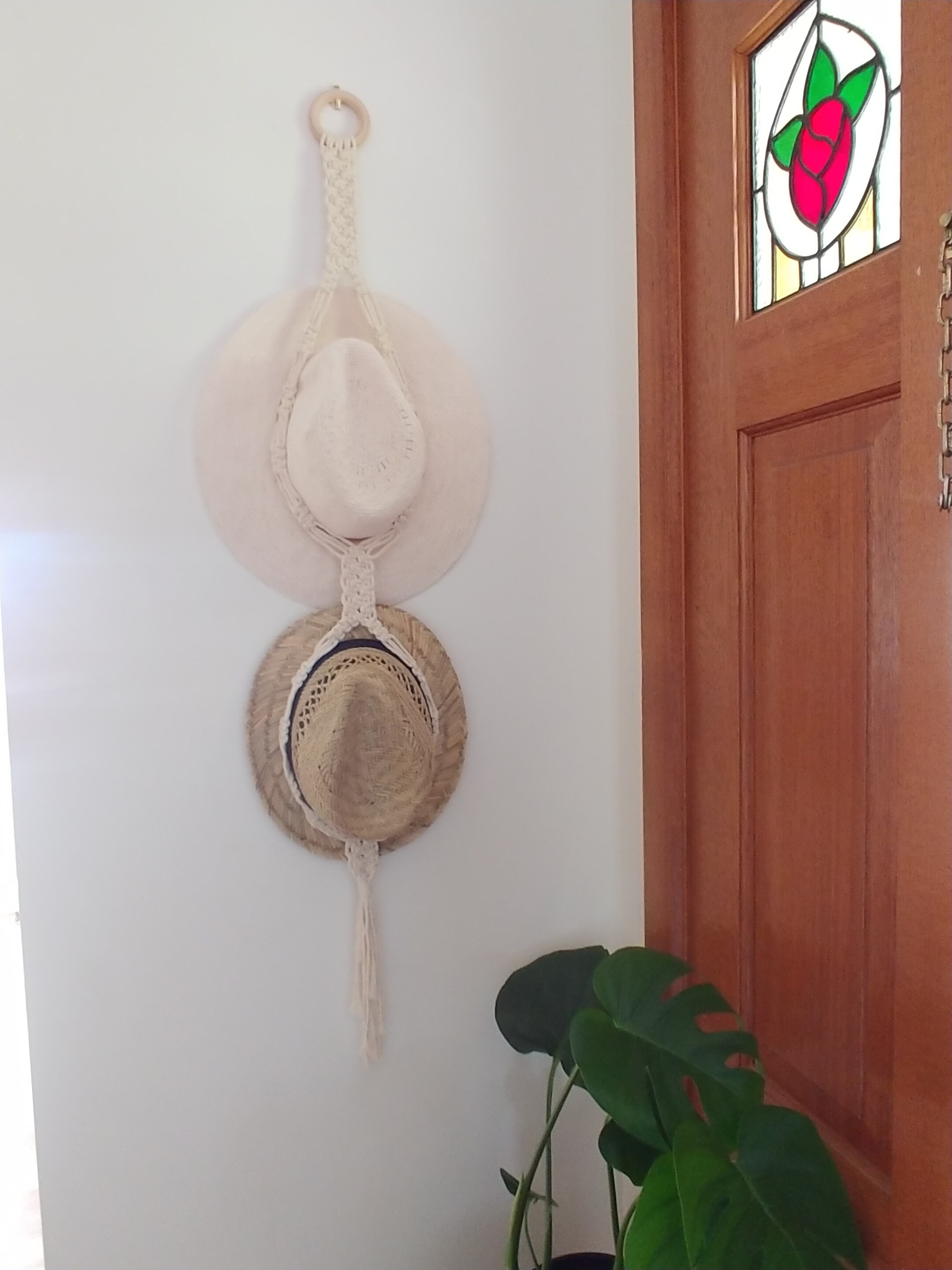 Macrame Hat Hanger Australia, Country Hat Holder, Hat Storage Solution