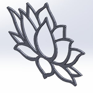 Lotus Metal Stencil Flower Yoga Stencils Stainless Steel Floral