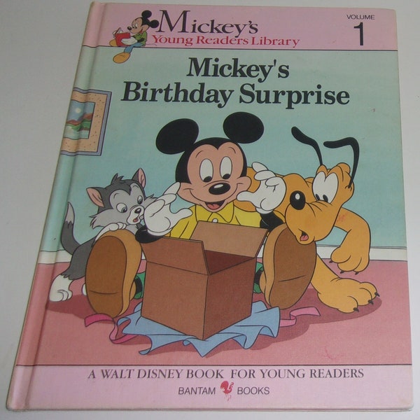 Mickey's Birthday Surprise Volume 1, 1990, A Walt Disney Book For Young Readers, Mickey's Young Readers Library
