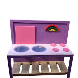 Handgemachte Kinder Matschküche
